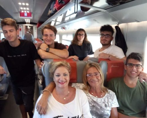 Italian Team Travelling