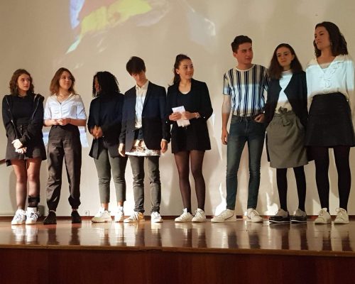 French Team during their presentation